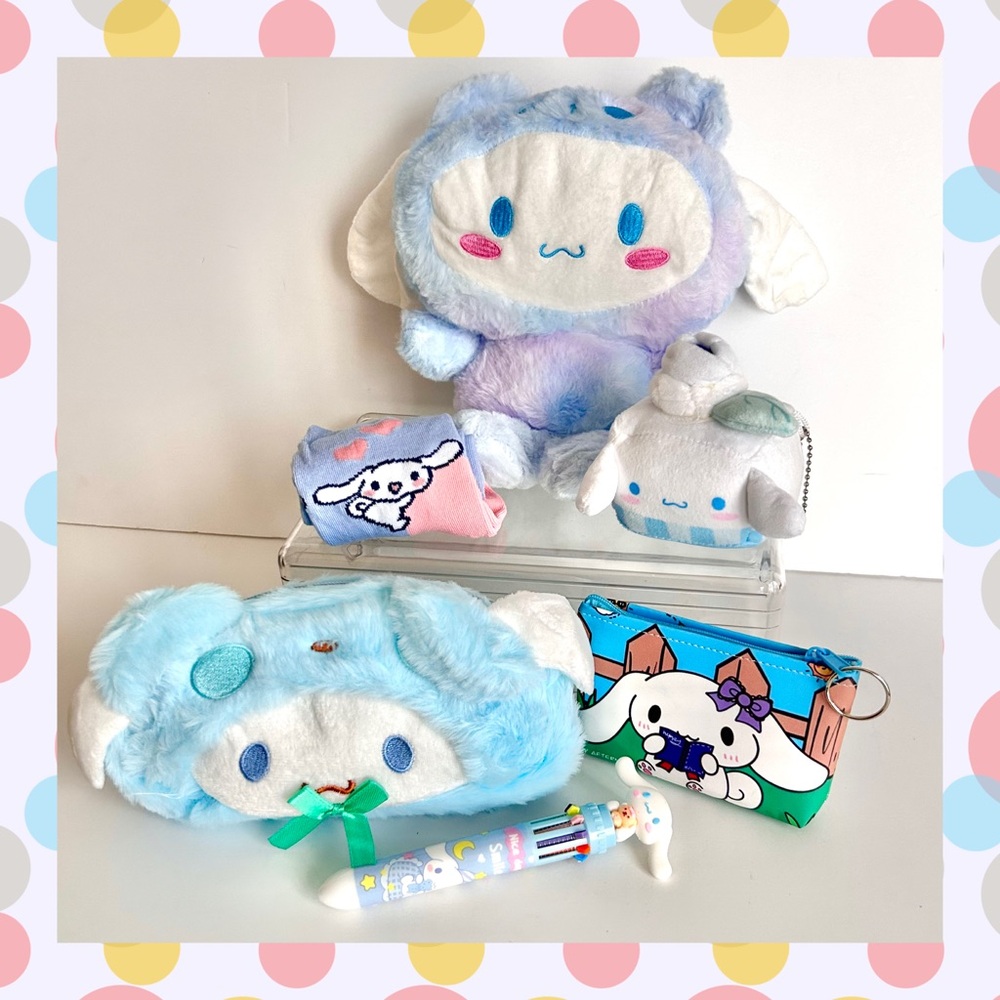 🩵(CIN304) Cinnamoroll Adorable 6-Piece Cozy Plush Bundle!